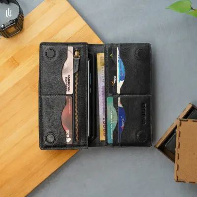 Wane Long Wallet – Black secondary