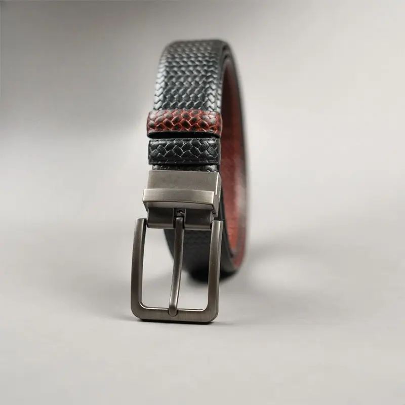 Axel Pati Pattern Belt – Dual Tone Moving Brockless