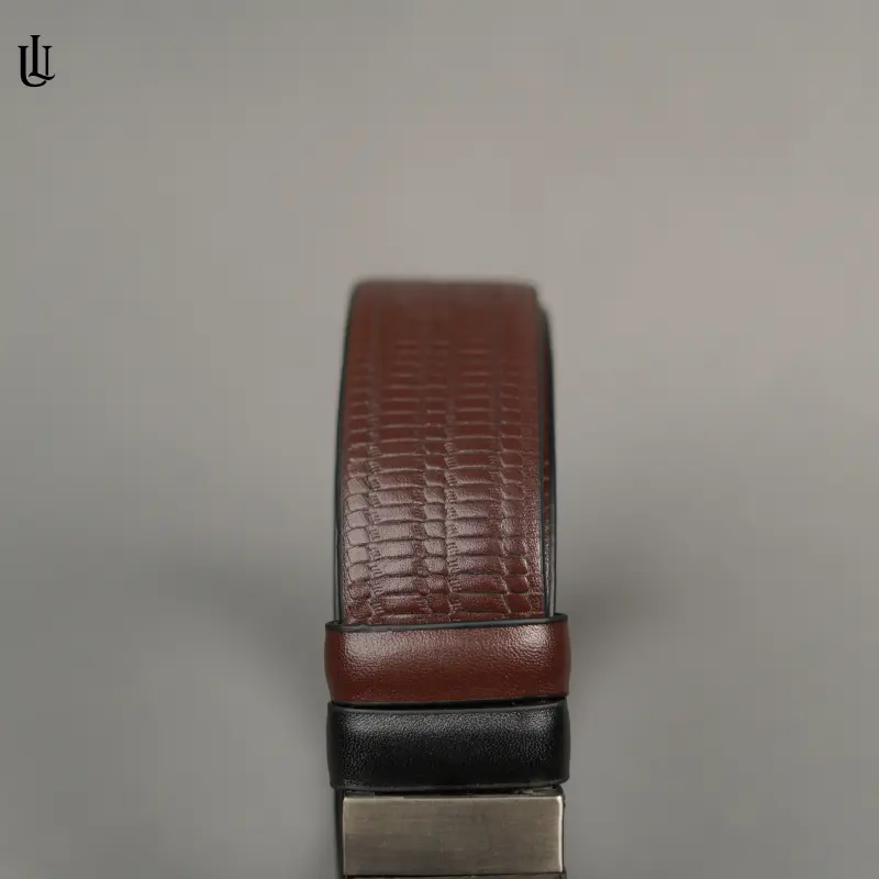 Axel Blocky Pattern Belt – Dual Tone Moving Brockless