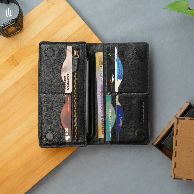Wane Long Wallet – Black